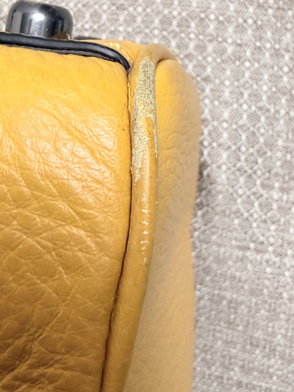 Coach Yellow Pebbled Leather Laptop Brief - Picture 10 of 16